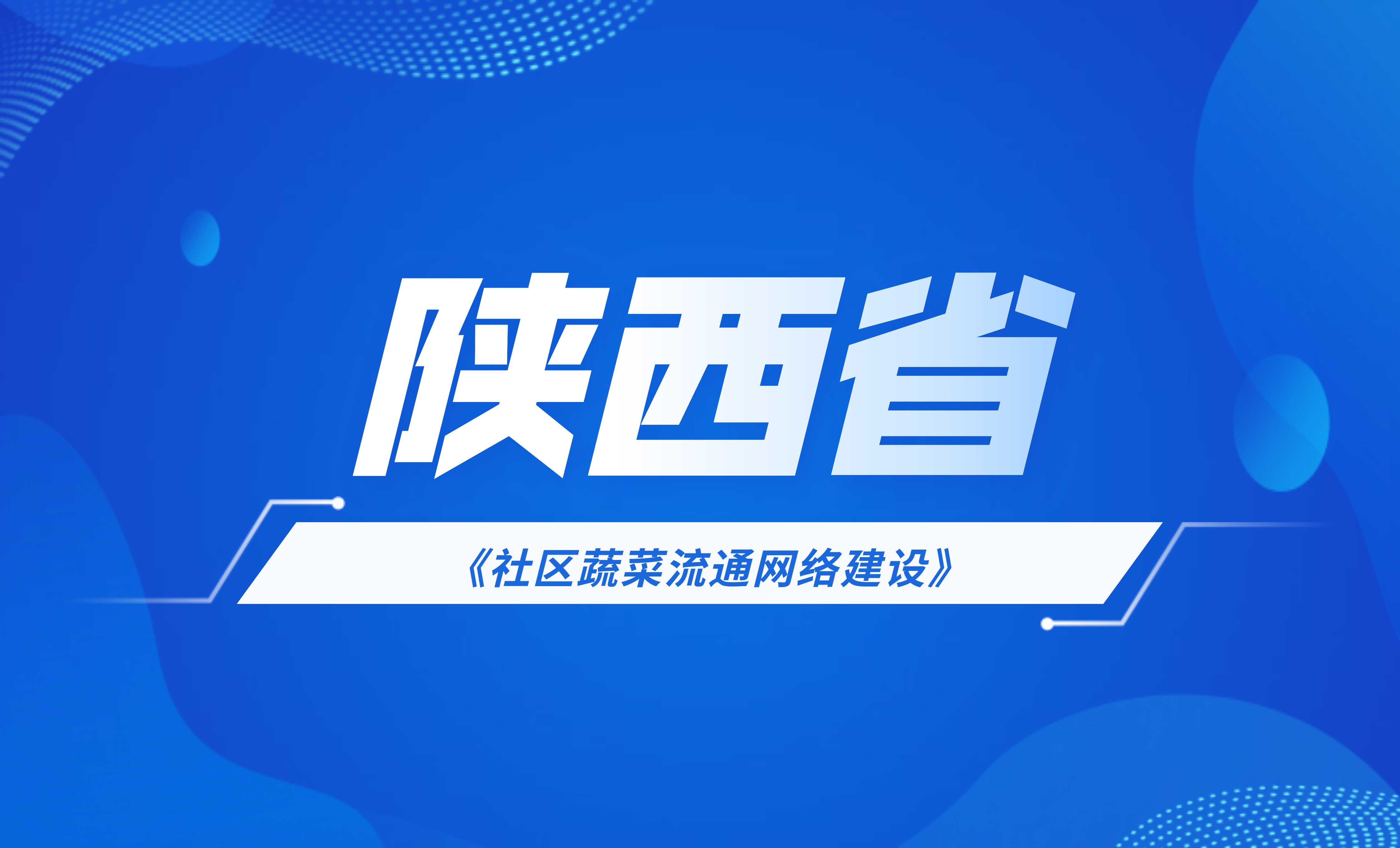 陜西省社區(qū)菜市場(chǎng)流通網(wǎng)絡(luò)建設(shè)
